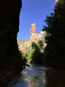 Hackberry Canyon - The Tall Stone Pillar
